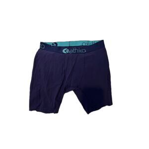 Ethika Navy Blue Compression Shorts Mens L